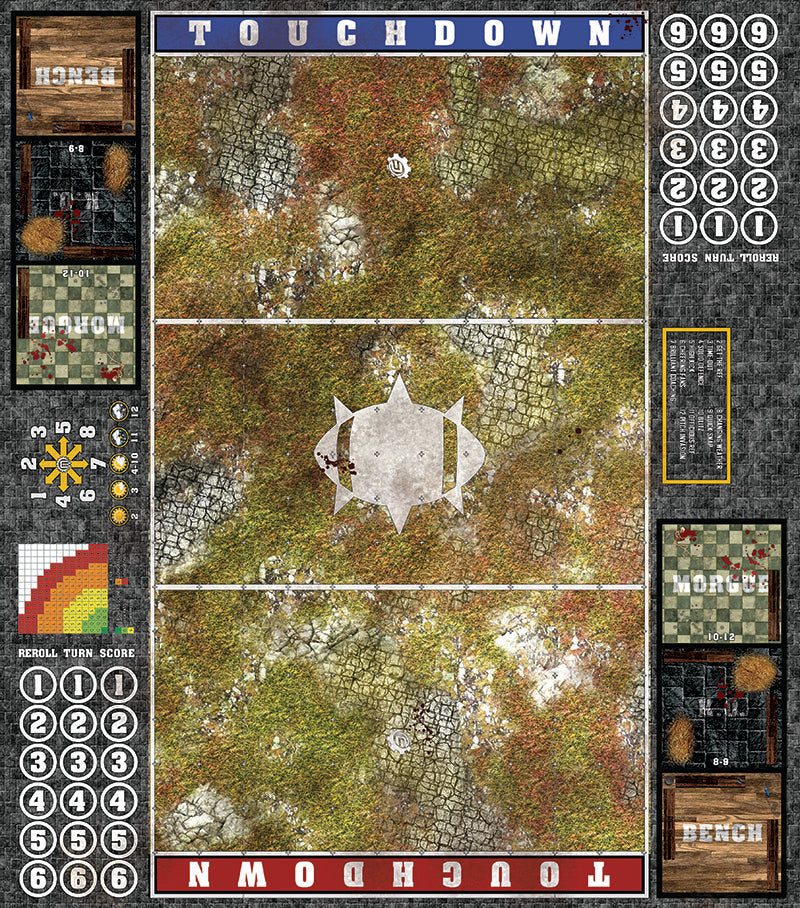 Mats by Mars: Abandoned City Fantasy Football Play Mat / Pitch