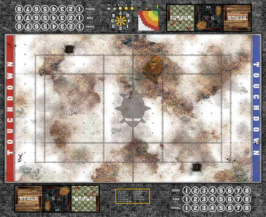 Mats by Mars: Snowy Tundra Fantasy Football Play Mat / Pitch