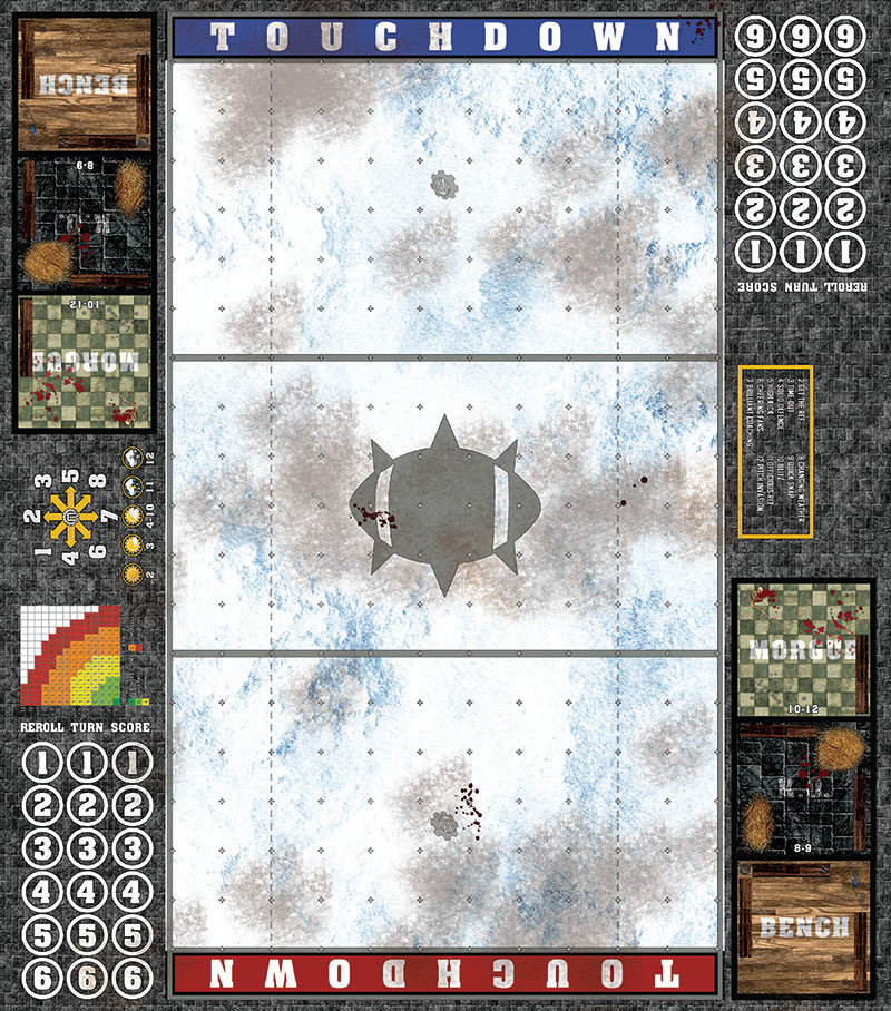Mats by Mars: Winter's Wrath Fantasy Football Play Mat / Pitch