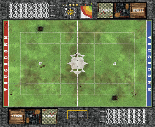 Mats by Mars: Verdant Field Fantasy Football Play Mat / Pitch