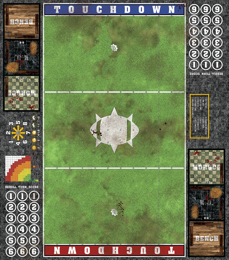 Mats by Mars: Verdant Field Fantasy Football Play Mat / Pitch