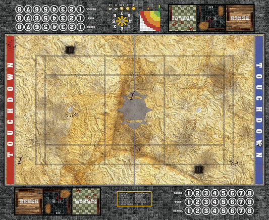 Mats by Mars: Parched Earth Fantasy Football Play Mat / Pitch