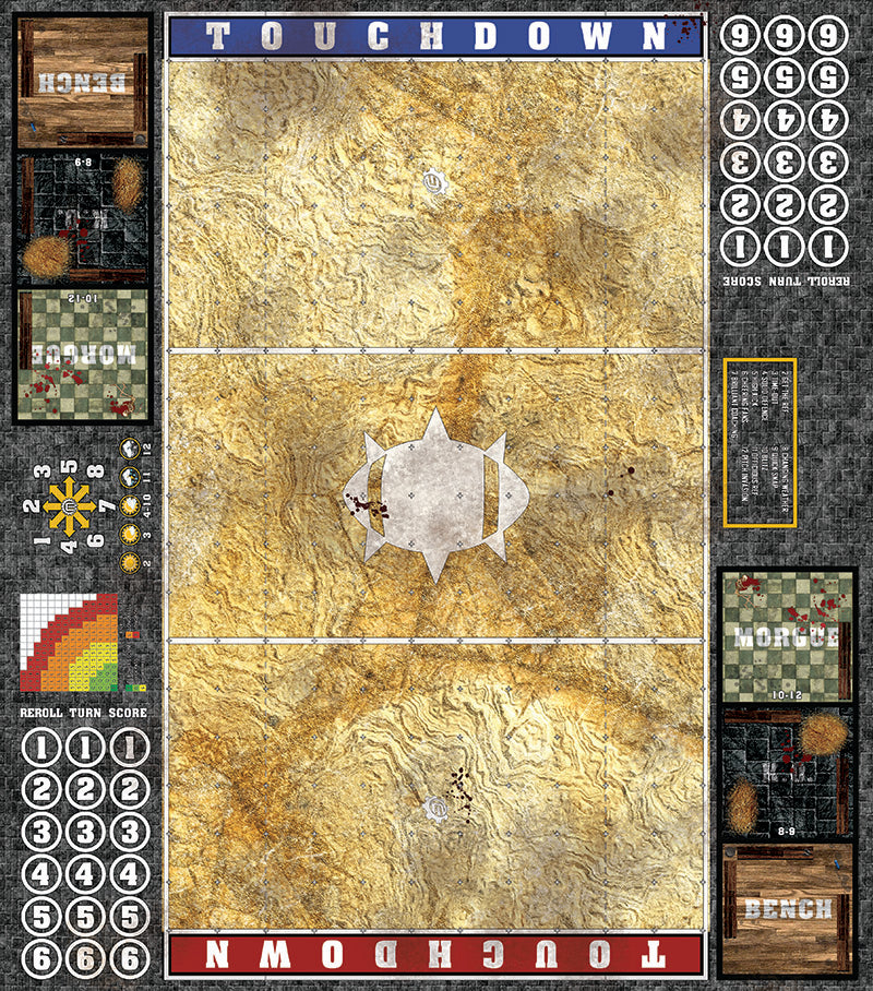 Mats by Mars: Parched Earth Fantasy Football Play Mat / Pitch