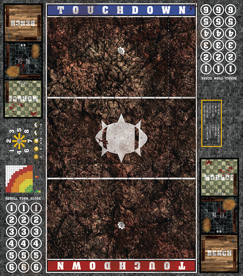 Mats by Mars: Shattered Soil Fantasy Football Play Mat / Pitch
