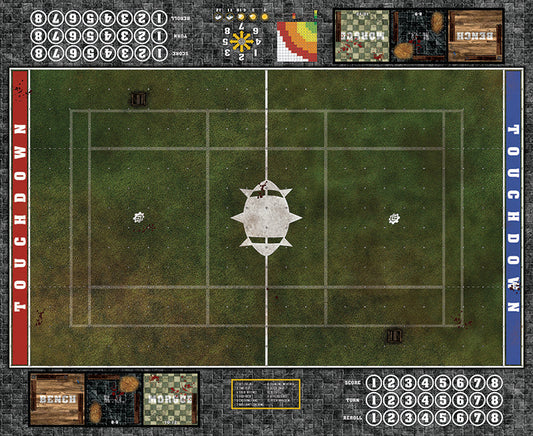 Mats by Mars: Green Meadow Fantasy Football Play Mat / Pitch