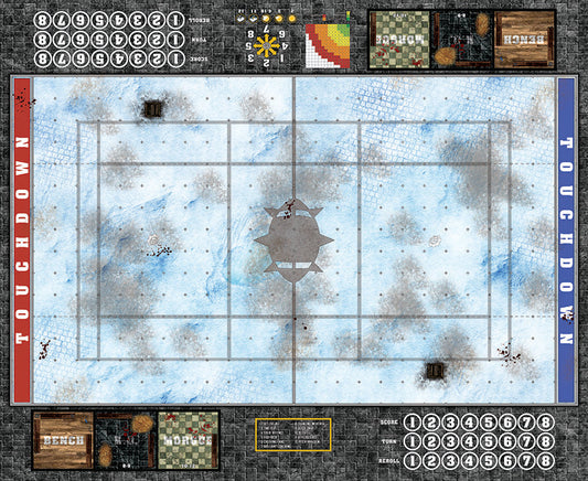 Mats by Mars: Frosty Cobbles Fantasy Football Play Mat / Pitch