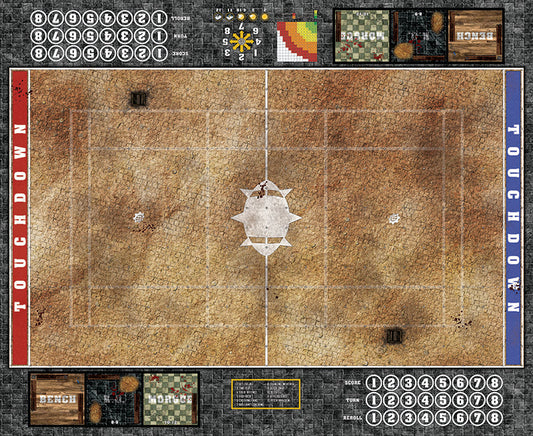 Mats by Mars: Sandy Cobbles Fantasy Football Play Mat / Pitch