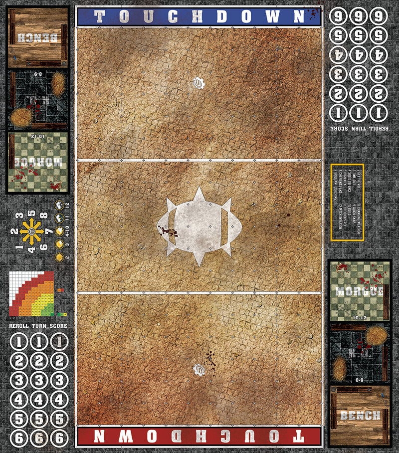 Mats by Mars: Sandy Cobbles Fantasy Football Play Mat / Pitch