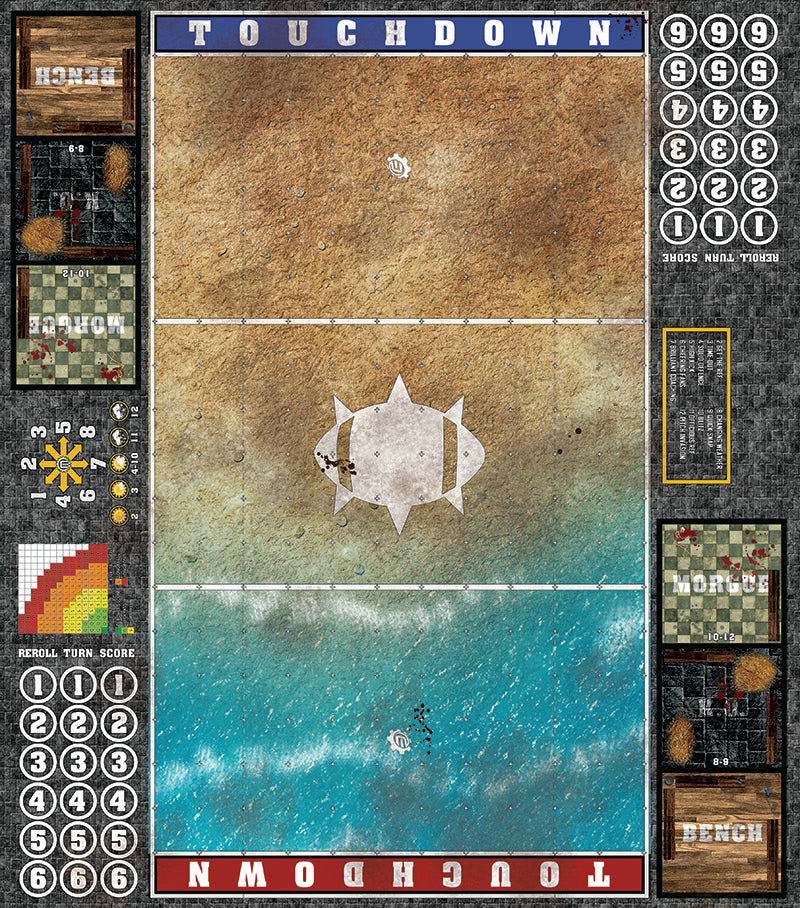 Mats by Mars: Treasure Beach Fantasy Football Play Mat / Pitch