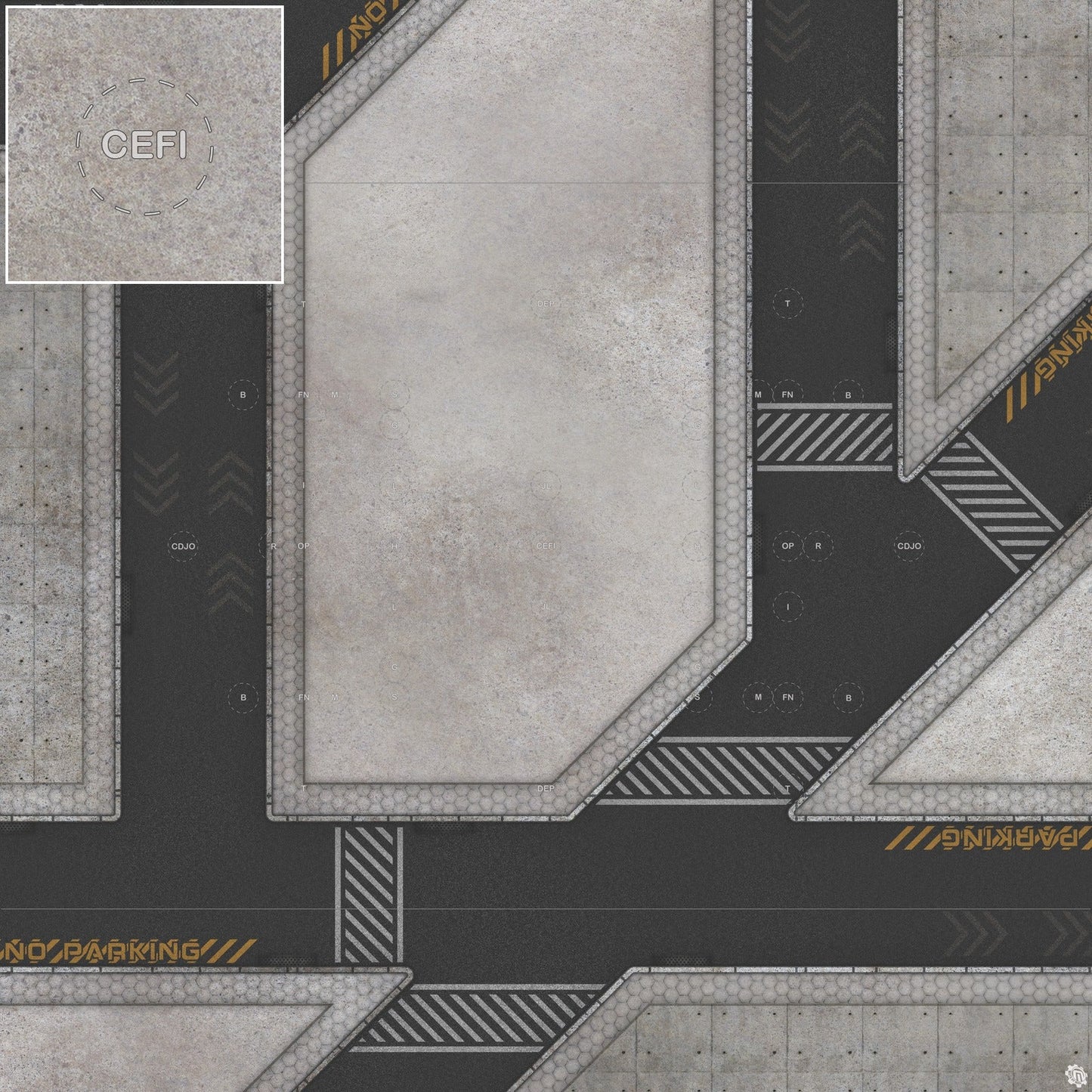 Mats by Mars: Hab Blok C Tabletop Wargaming Play Mat
