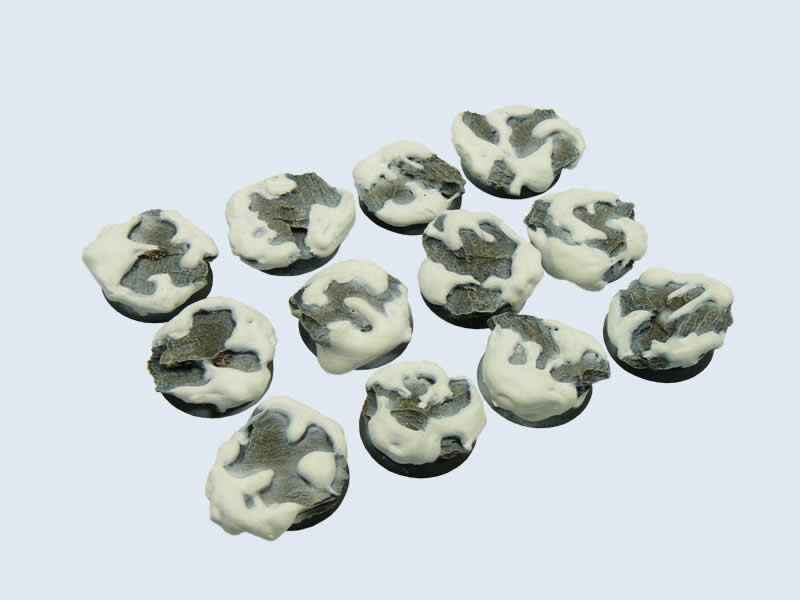MCAB01821 Winter Shale Bases Round 25mm Micro Art Studio