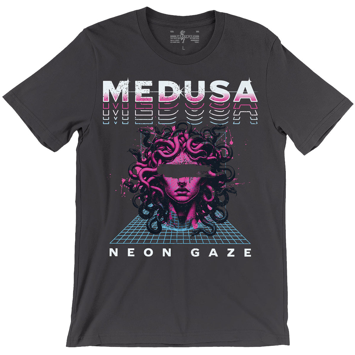 Neon Gaze — Medusa Synthwave Mythology T-Shirt