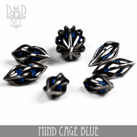 Mind Cage Blue - Metal Dice Set (Gift Box)