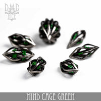 Mind Cage Green - Metal Dice Set (Gift Box)