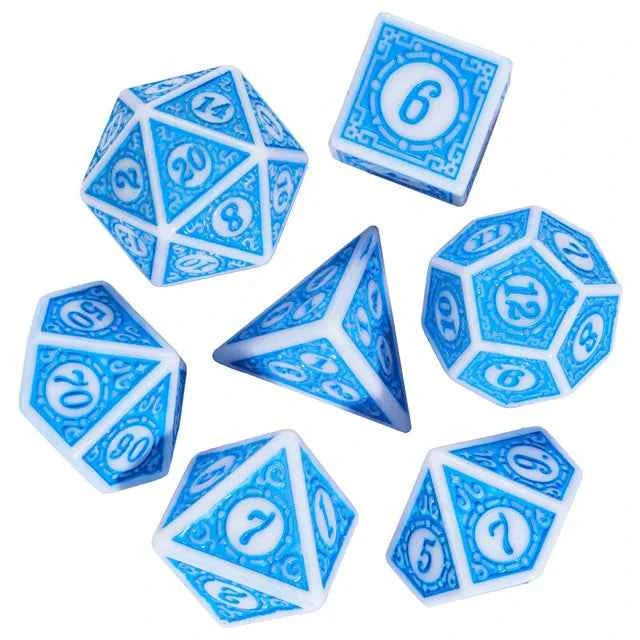 Motif: Ocean Brine RPG Dice Set | 7-Piece Polyhedral Dice for TTRPGs