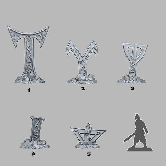 3D Printed Fantastic Plants and Rocks Mysterious Cursed Cross 28mm - 32mm D&D Wargaming
