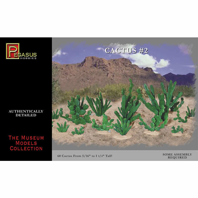 PEG6508 Cactus Terrain Style 2 Miniature Terrain Pegasus Hobbies