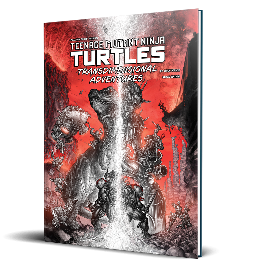 Palladium Books: Teenage Mutant Ninja Turtles - Transdimensional Adventures - Black White & Red - Redux Edition