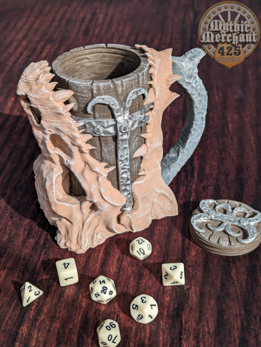 Dragon Skull 3D Printed Mythic Mug Stein