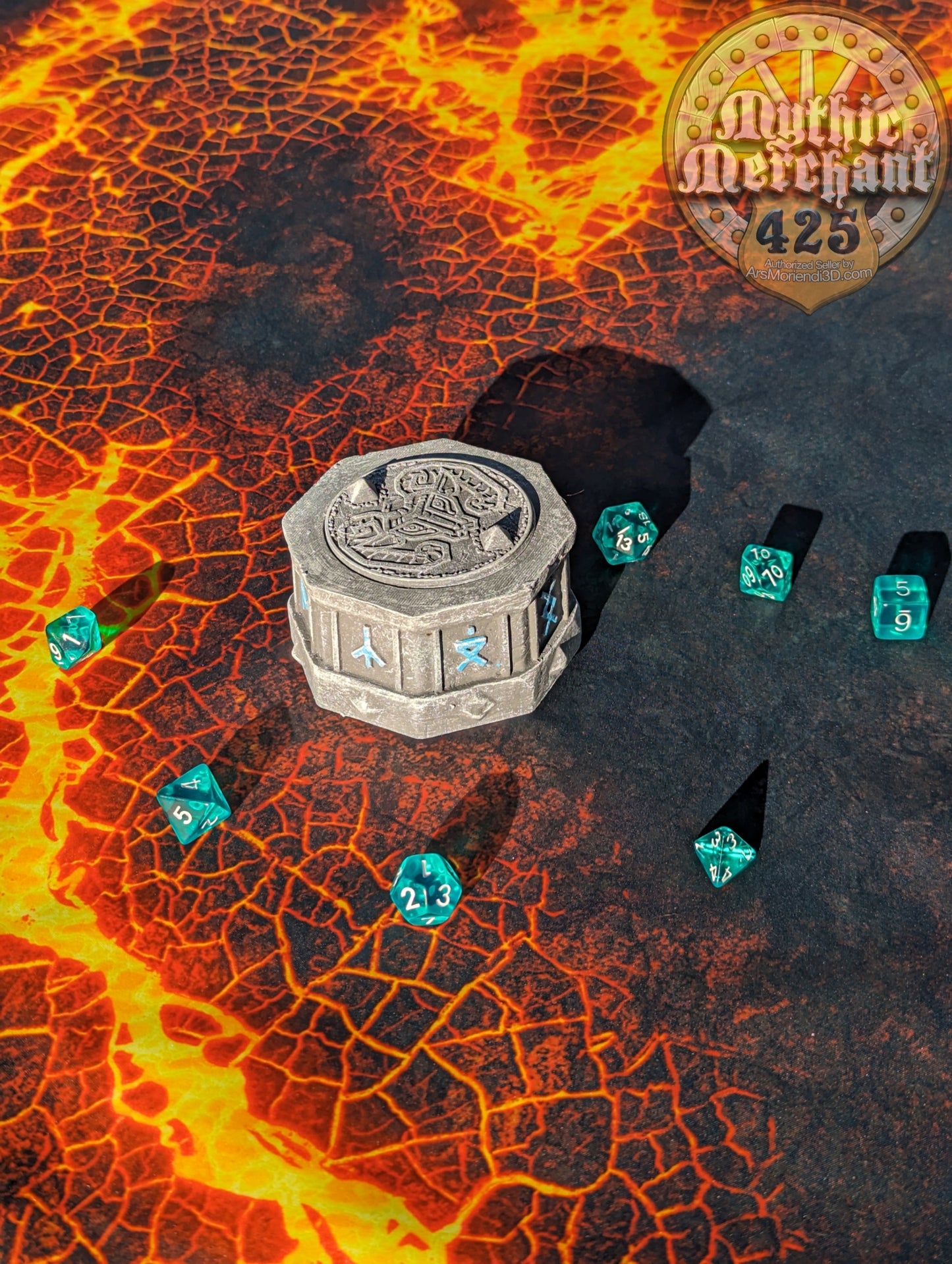 Dwarven 3D Printed Dice Storage Box