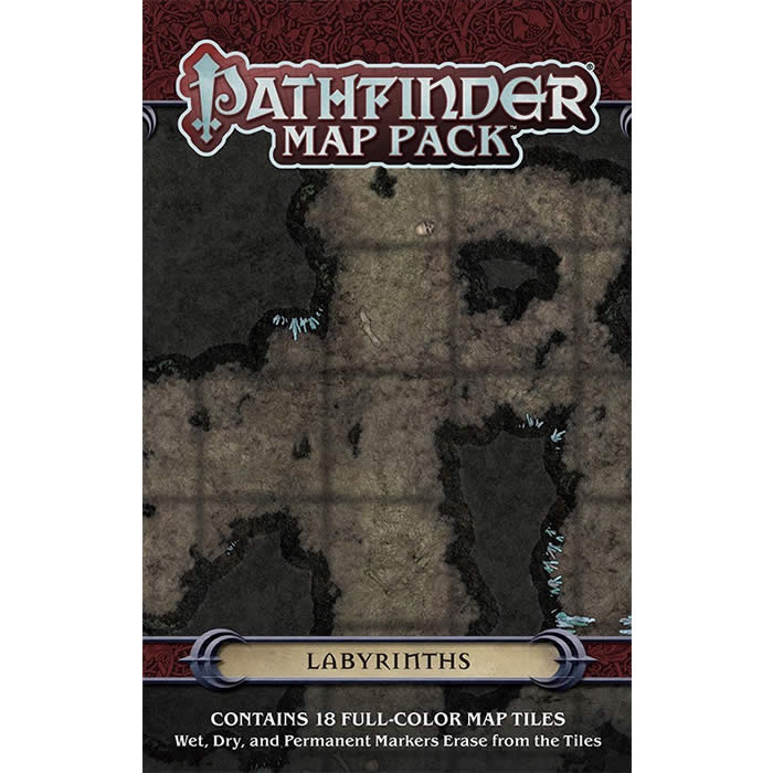 Labyrinths Map Pack - Pathfinder 18-Tile Maze Gaming Maps