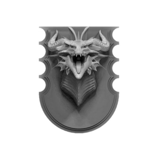 Purple Chromatic Dragon Wall-Mountable Bust