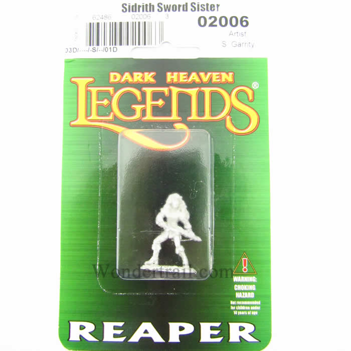 RPR02006 Sidrith Sword Sister Fighter Miniature 25mm Heroic Scale Dark