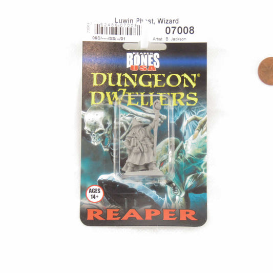 RPR07008A Luwin Phost Wizard Miniature 25mm Heroic Scale Figure Dungeon Dwellers