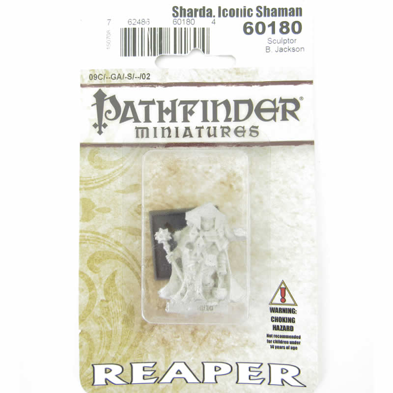 RPR60180 Shardra Iconic Shaman Miniatures 25mm Heroic Scale Pathfinder