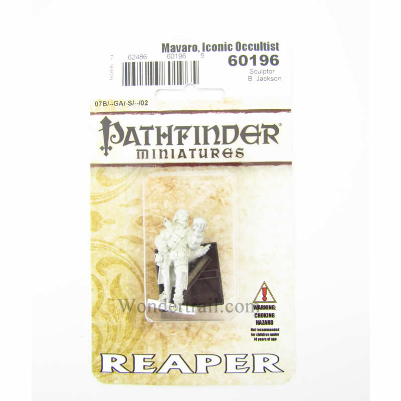 RPR60196 Mavaro Iconic Occultist Miniature 25mm Heroic Scale Pathfinder