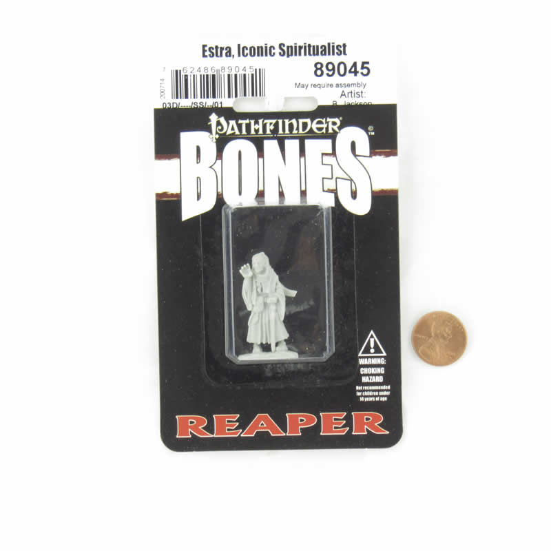 RPR89045 Estra Iconic Spiritualist Miniature 25mm Heroic Scale Figure Pathfinder Bones