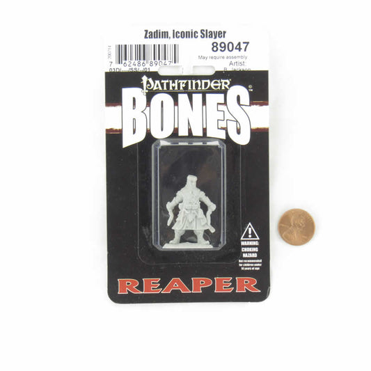 RPR89047 Zadim Iconic Slayer Miniature 25mm Heroic Scale Figure Pathfinder Bones