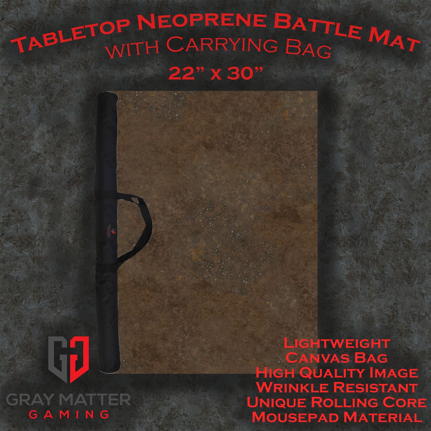 Ravaged Plains - Neoprene Battle Mat with Bag