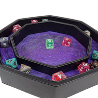Color Shift Wolf Dice Tray With Starfield Base