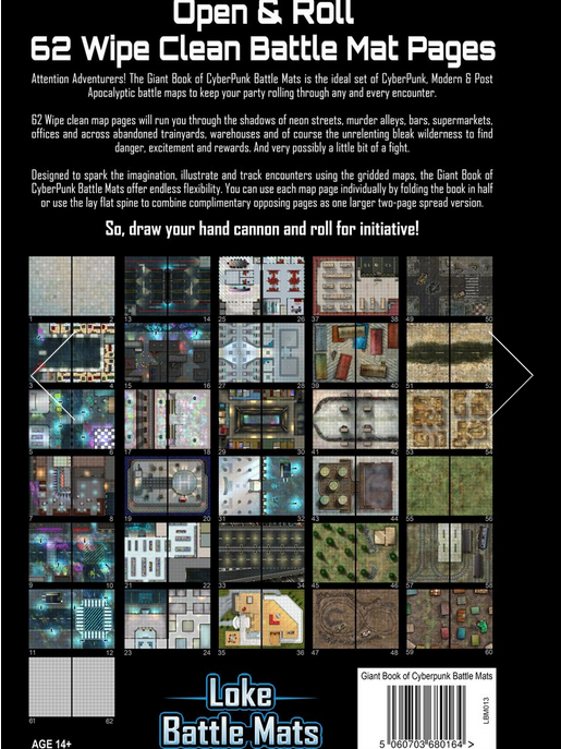Giant Book of CyberPunk Battle Mats