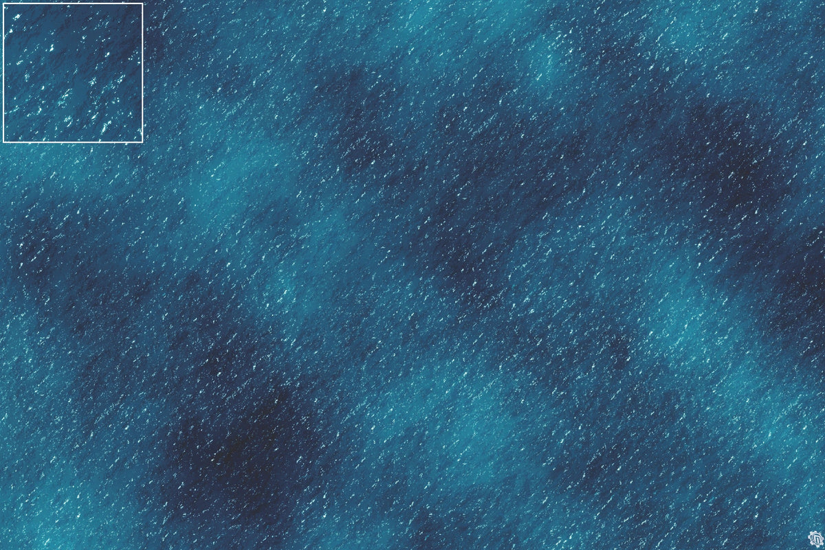 Dark Caribbean Tropical Play Mat - Premium Tabletop Wargaming Surface by Mats by Mars