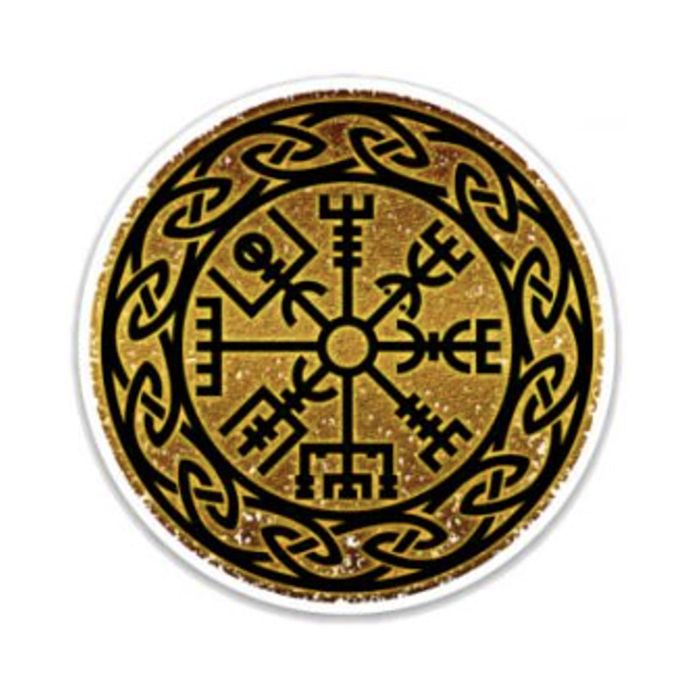 Viking Compass Vegvisir Sticker 3" - Norse Symbol Vinyl Decal