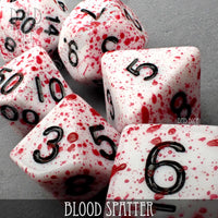 Blood Spatter Dice Set
