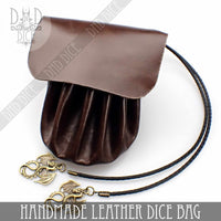 Italian Leather Dice Bag / Tray (Handmade)