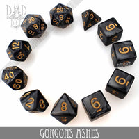 Gorgons Ashes 7 or 11 Dice Set