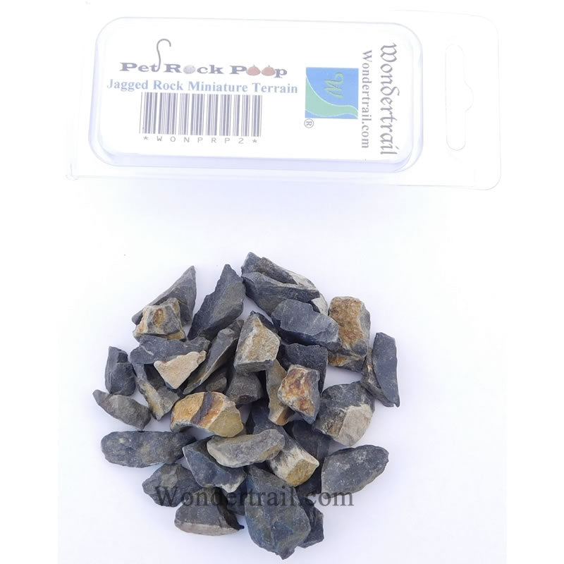 WONPRP2 Jagged Rock Miniature Terrain Pet Rock Poop Series