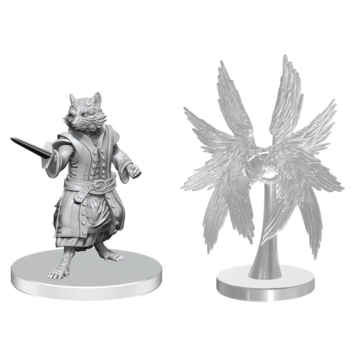 Pathfinder Deep Cuts: Procyal Raccoon Agathion & Zoaem Ring Archon - Unpainted 2-Pack