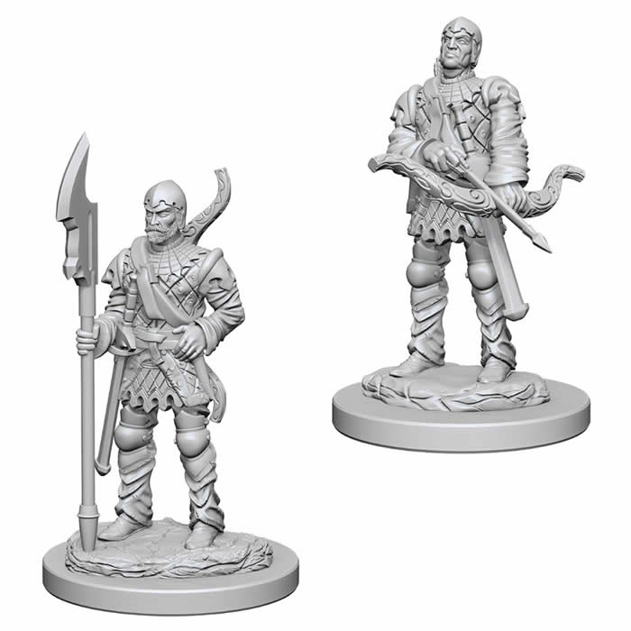 WZK72583 Town Guards Pathfinder Battles Miniatures Unpainted WizKids