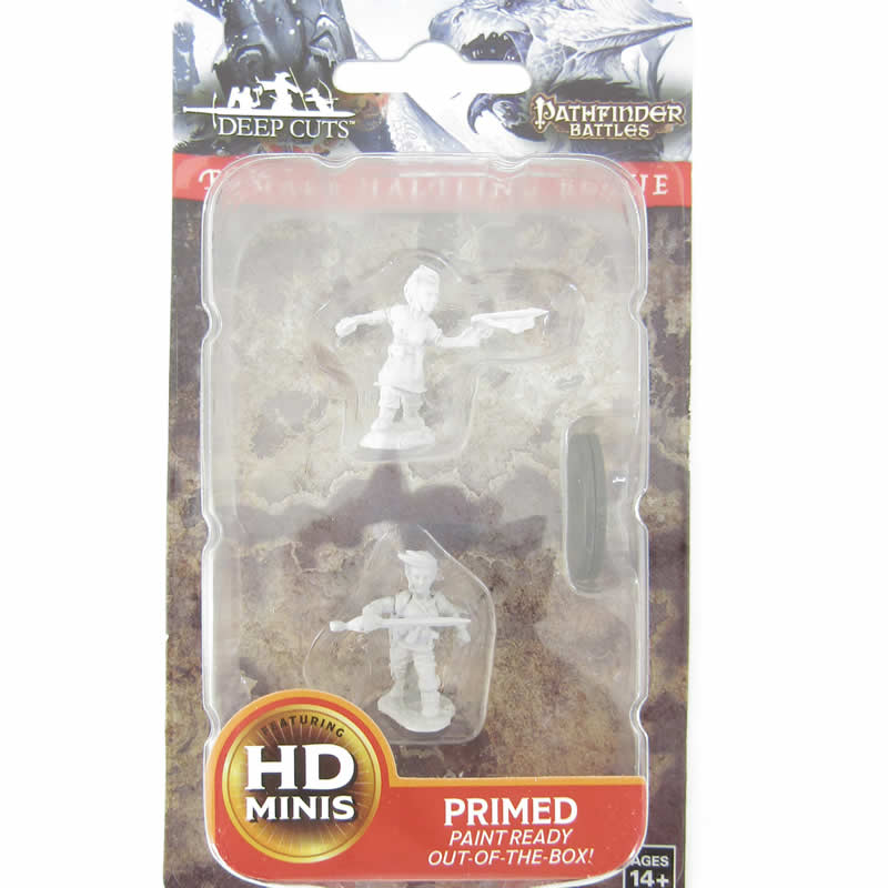 WZK73695 Female Halfling Rogue Pathfinder Battles Deep Cuts Miniatures