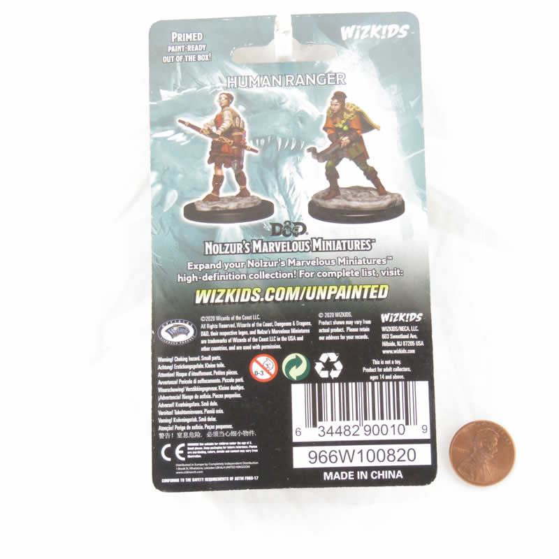 WZK90010 Female Human Ranger Nozurs Marvelous Miniatures D&D Unpainted Miniatures