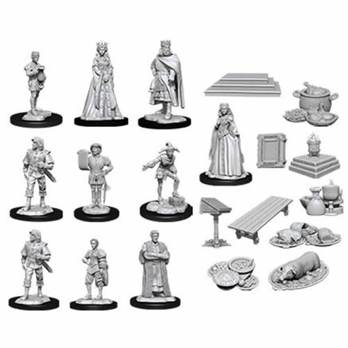 Towns People Castle Miniatures Unpainted - Deep Cuts WZK90096