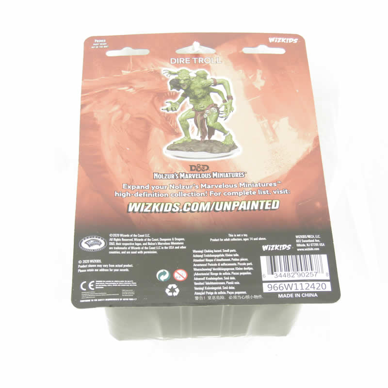 Dire Troll – Nolzur's Marvelous Miniatures D&D Unpainted Miniature (WZK90257)