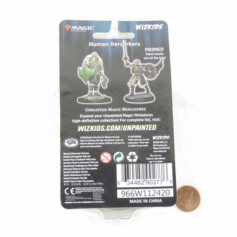 Human Berserkers Miniatures - Magic The Gathering Unpainted Minis WZK90277
