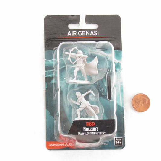 Air Genasi Female Unpainted Miniatures, 2-Pack – Nolzur's Marvelous Miniatures for D&D