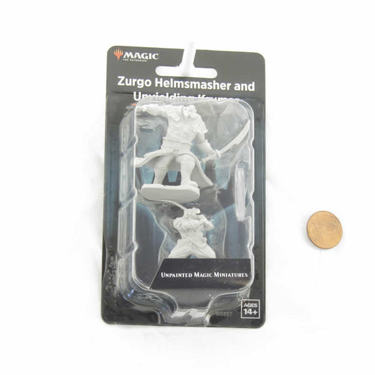 Zurgo Helmsmasher & Unyielding Krumar Unpainted Magic Miniatures - Deep Cuts WZK90397